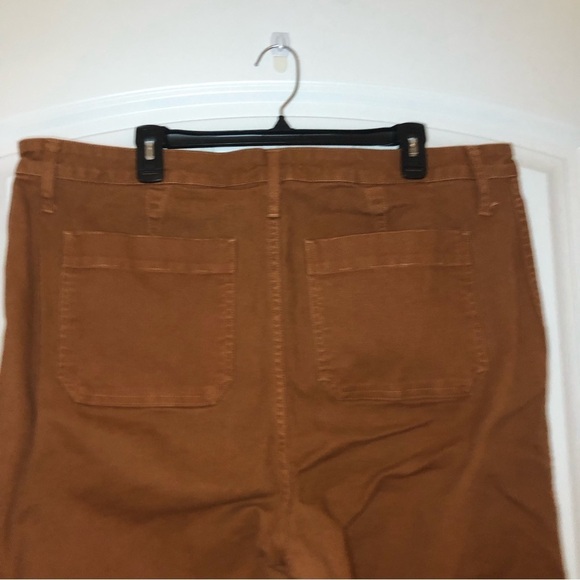 Madewell Burnt Orange Wide Leg Jeans Size 35 - Picture 5 of 11